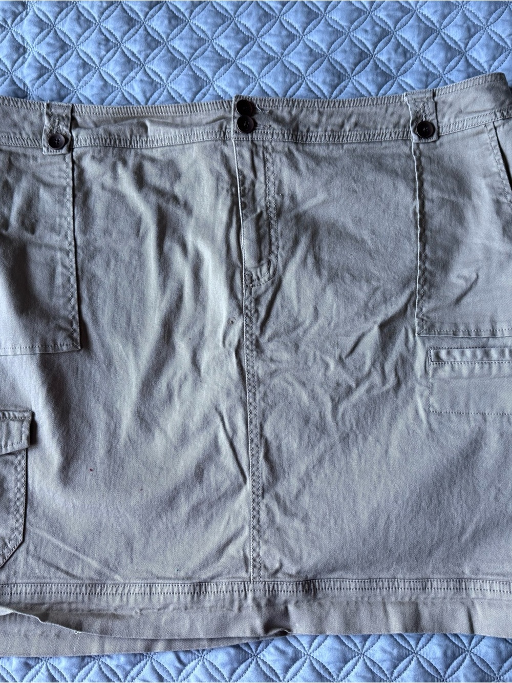 Lane Bryant Light Tan Cargo Style Mini Skirt -24